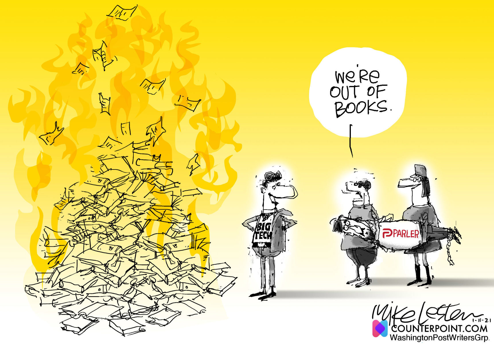 Mike Lester cartoon